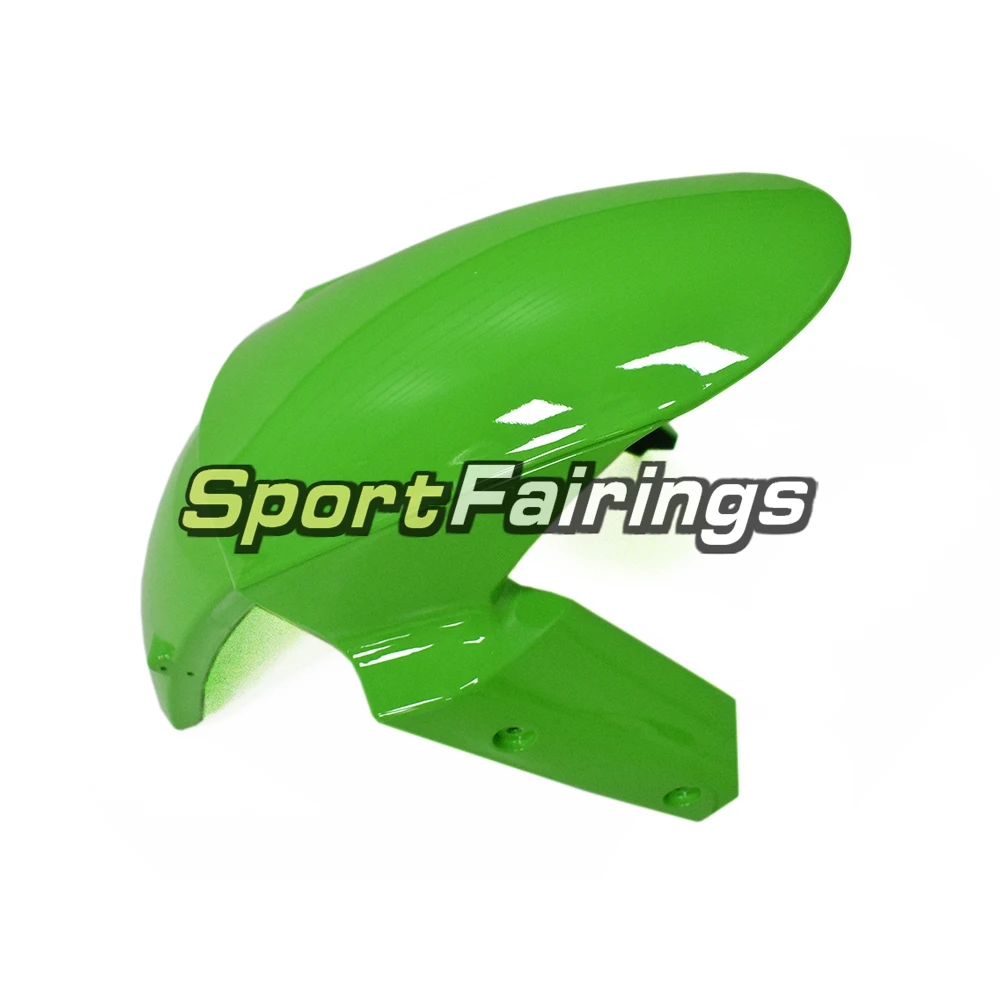 Мотоциклы Обтекатели для Кавасаки ZX6R ZX-6R ZX636 13 14 2013 впрыскивание, АБС-пластик мотоцикл зеленого и белого цветов, обтекатели