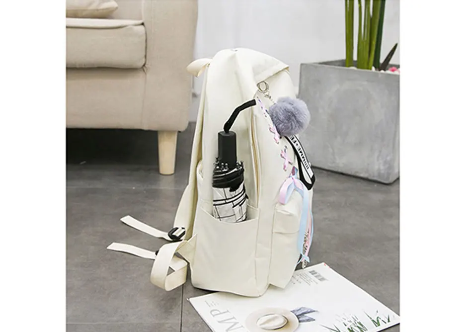 Девушка холст кампус Baackpacks сумка для женщин Мода Back Pack наборы для ухода за кожей средней школы Школьный Рюкзак