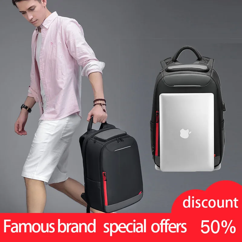 

Aimeison Men Travel Backpack Large Capacity Male Mochila Back Anti-thief Bag USB Charging Laptop Backpack Waterproof