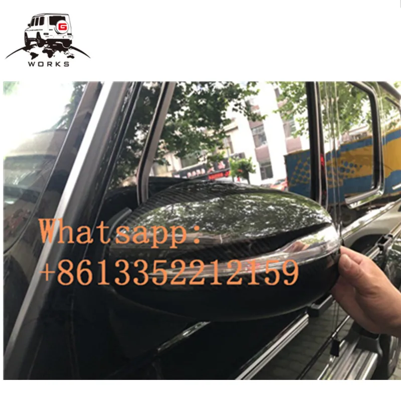 Год G класс G63 G65 G550 G500 G55 G350 w464 боковое зеркало из углеродного волокна Чехлы для G W464