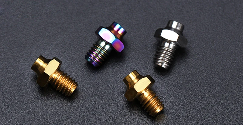 Риск 8 шт. M4x5mm титановый сплав педали болты противоскользящие для горной дороги велосипед Велоспорт кросс-кантри велосипед шестигранный крепежный винт