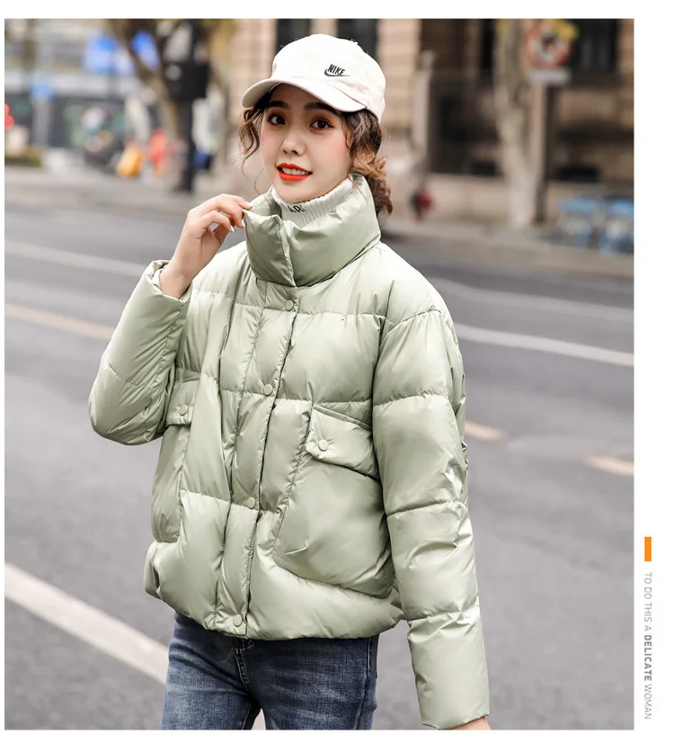 Babylovi/пуховые куртки, костюм-платье, коллекция года, зимнее Свободное пальто со стоячим воротником и юбкой-стойкой пуховик для маленьких студентов