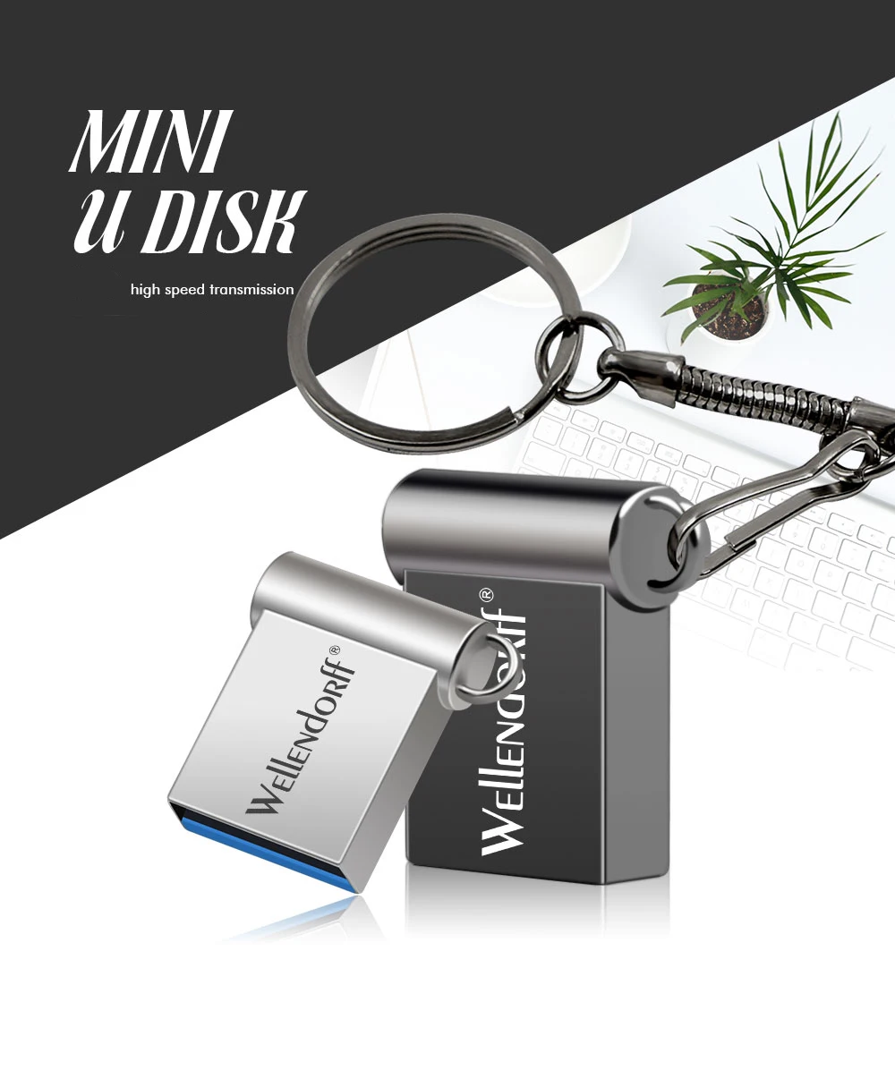 Супер мини Usb флеш-накопитель, металлическая usb флешка, 128 ГБ, 64 ГБ, флешка, флеш-диск Usb 2,0, 32 ГБ, 16 ГБ, 8 ГБ, водонепроницаемая флешка