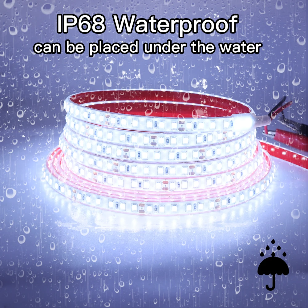 Impermeável LED Strip Light para piscina, segurança