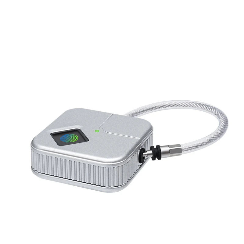 Smart Fingerprint Padlock Usb Rechargeable Intelligent Keyless Locking Ip65 Waterproof Lock For Luggage Box Anti-Theft Security