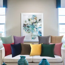  1Pcs Velvet Cushion Cover Solid Color Pillow Cases Home Decor Sofa Living Room Decoration Pillow Cover 30x50cm 40x40cm 50x50cm 