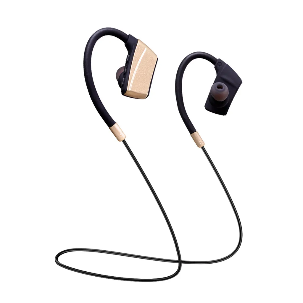 Висячие шеи bluetooth-наушники для спорта металлические ушные раковины высокое качество звук устойчивое стерео наушники F814