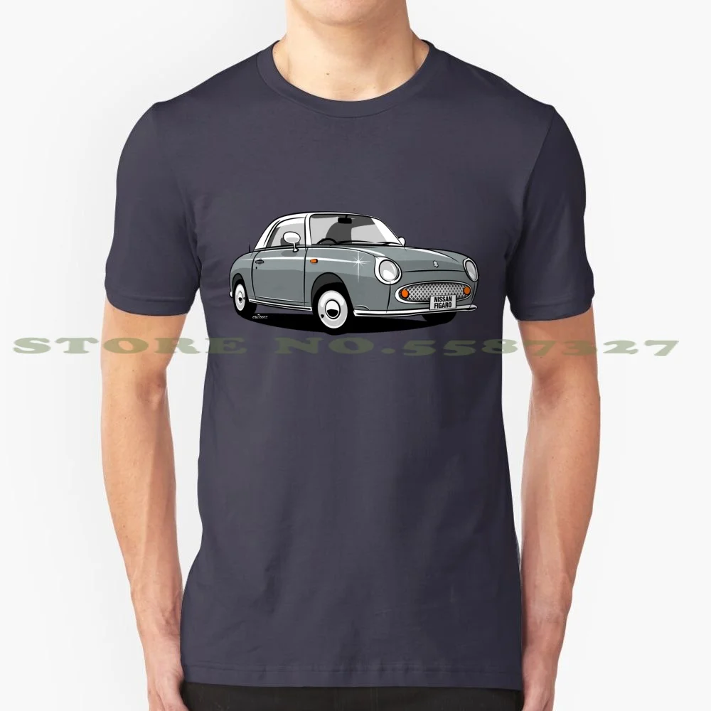 Nissan Figaro - Lapis Grey модная Винтажная Футболка Datsun Ретро Классический кабриолет