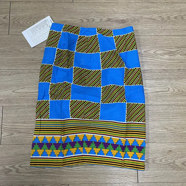 New African Women's Dress National Characteristics Batik Printed Polyester Half Skirt Short Dress Dress as picture