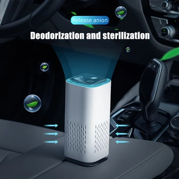 

USB Air Purifier Touch Control Home Car Nursery Room Modern Simple Odor Remover Fresh Moisturizing Practical Car Supplies