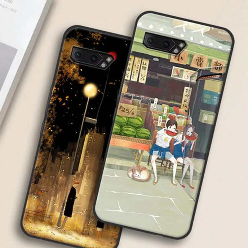 Чехол-бампер для ASUS ROG Phone 2 II, чехол ZS660KL I001DA, мягкий силиконовый чехол из ТПУ для телефона ASUS ROG Phone2