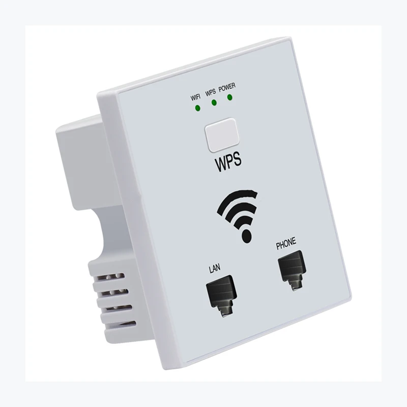 Розетка настенная с поддержкой Wi Fi 150 Мбит/с RJ45 RJ11|in wall|hotel socketrj45 rj11 socket |