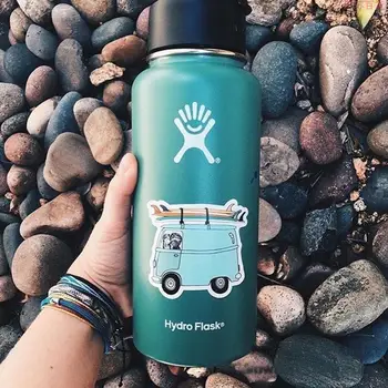 

New Hydro Flask Candy colors 18/32oz High Capacity Vacuum Insulated Wide Mouth Outdoor Self-driving Tour Camping Water Bottle