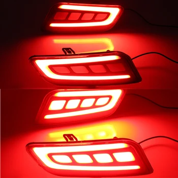 

CSCSNL 1 Pair LED Rear Fog Lamp Car LED Bumper Light Brake Light Turn Signal Reflector For Ford Everest 2016 2017 2018