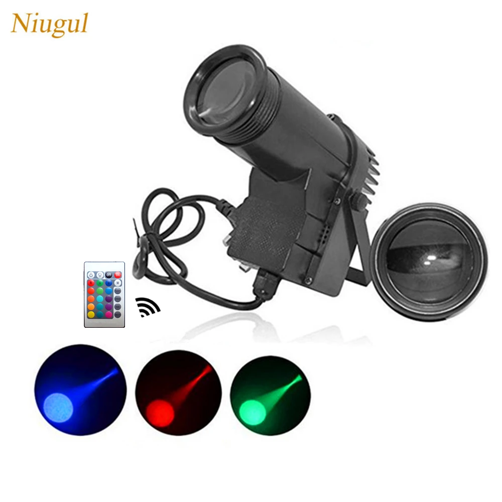 

Mini Remote Control 10W LED Pinspot Spotlight RGB Beam Stage Lighting Disco DJ Party Spot Stage Mirror Ball Reflection LED Lamp