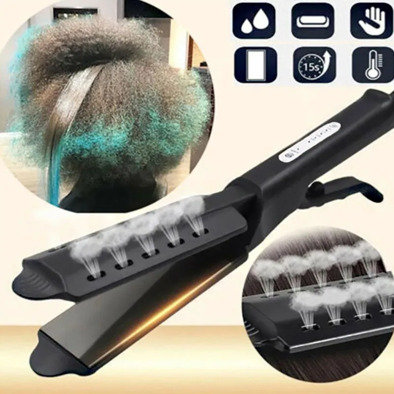

Portable 4-Level Thermostatic Hair Straightener adjustment Ceramic Tourmaline Ionic Flat Iron Curling iron Hair curler For Women