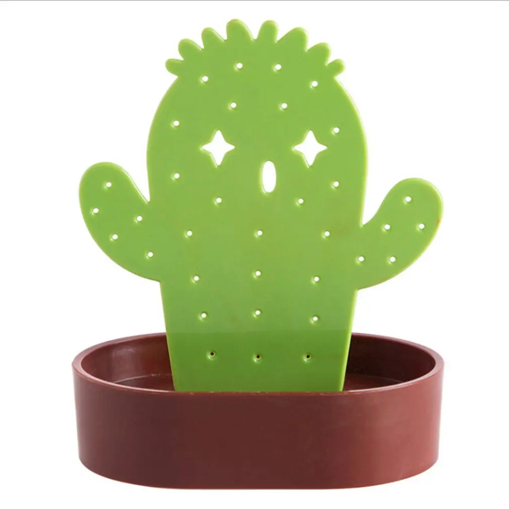 

New Creatieve Cactus Vormige Ketting Armband Oorbellen Organizer Sieraden Display Stand Rack Doos Huis Ornamenten Ambachten