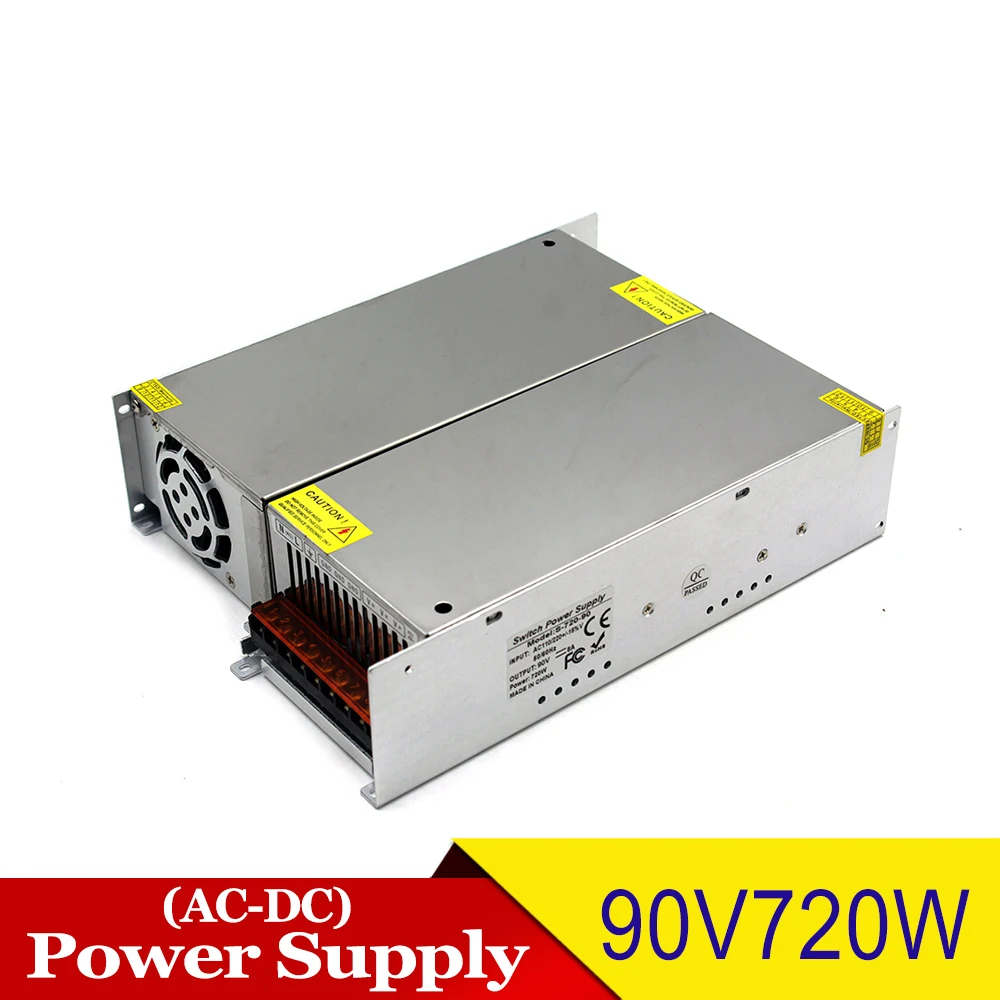 Импульсный источник питания DC90V 8A 720 Вт AC110V 220 В к DC 90 в адаптер питания для ЧПУ промышленный шаговый двигатель