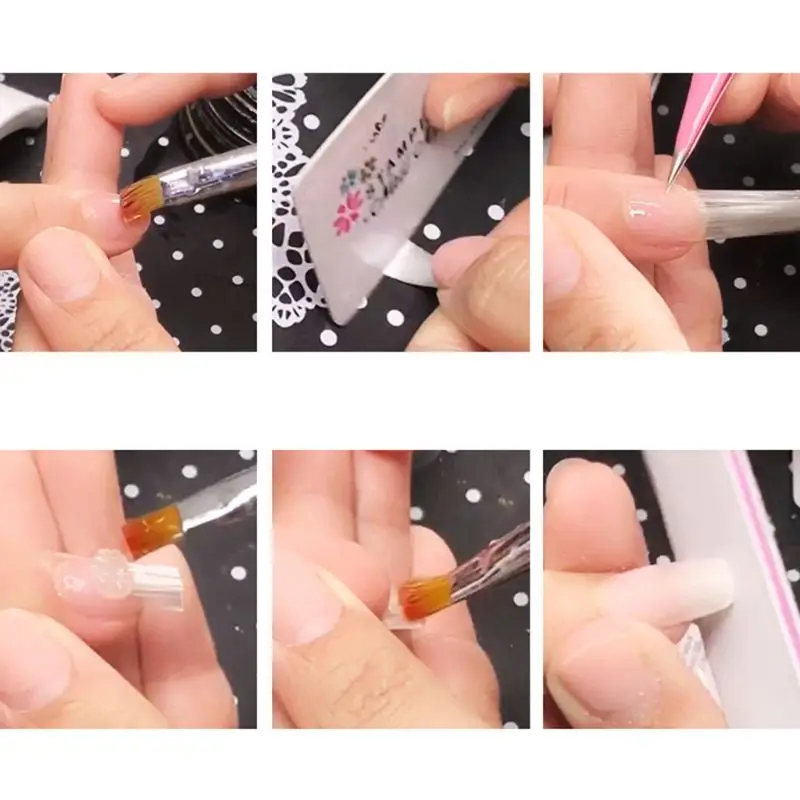 10 г/упак. Форма для ногтей Fibernails акриловые наконечники волокно стекло расширение волокно стекло для ногтей шелк наращивание
