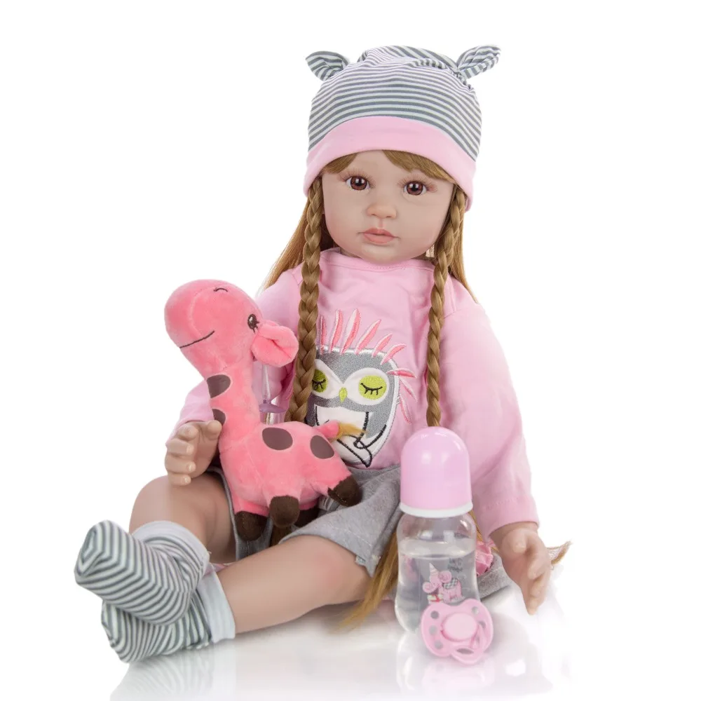 2" силиконовая виниловая кукла-реборн Реалистичная имитация bebe reborn для маленьких девочек принцесса playmate кукла подарок