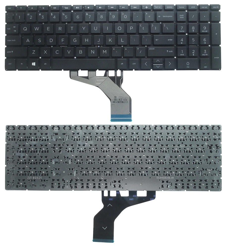 Клавиатура для ноутбука HP 15 DA DB DX DR 250 G7 255 США Великобритания Русская клавиатура с