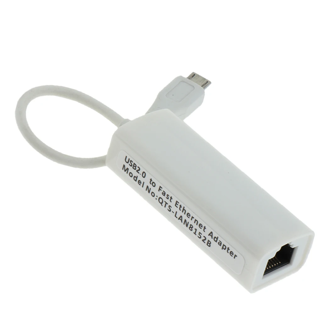 Micro USB 2,0 к Ethernet 100 Мбит/с RJ45 сетевой адаптер Lan разъем для карты