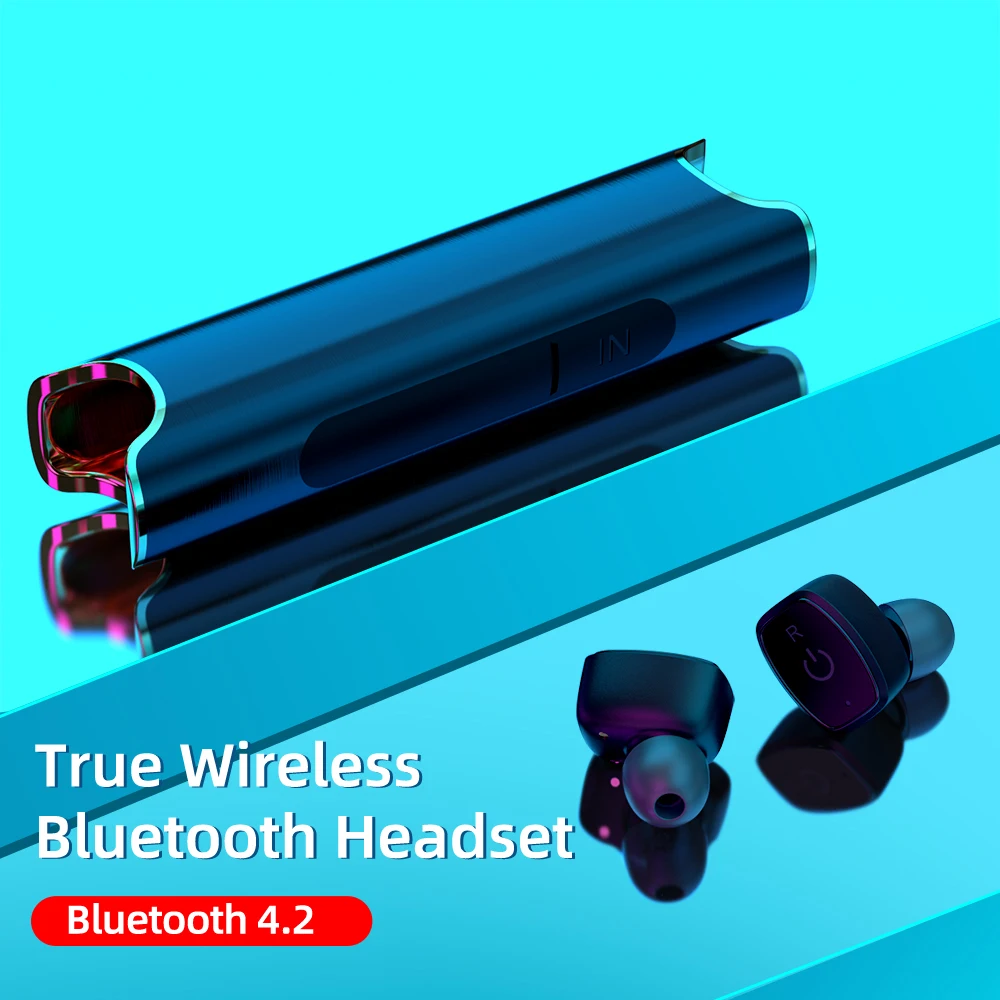 TWS-S2 Беспроводной Bluetooth наушники многофункциональные наушники-вкладыши Bluetooth V 4,2 телефона, которые можно использовать в режиме Hands Free, используя встроенный микрофон