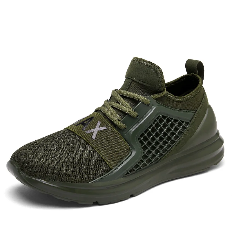 

Large Size Summer Wear-Resistant Light Punched Sheet Surface MAX Casual Sports Shoes Men Running Walking Shoes