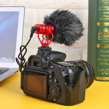 

On-Camera Microphone Quick Release Lightweight SD-MM1 w/ Shock Portable Mount for DSLR Camera Camcorder Smartphone