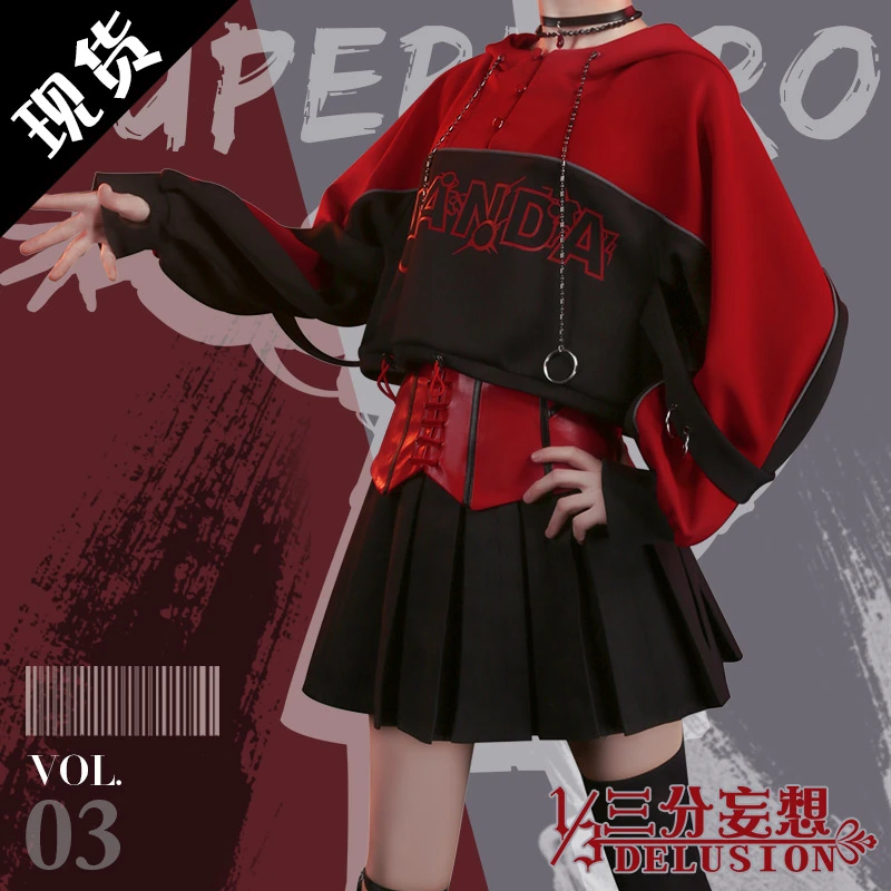 In Voorraad Anime Scarlet Witch Cos Lolita Dagelijks Hooded Trui Uniformen Cosplay Kostuum H In Voorraad Anime Scarlet Witch Cos Lolita Dagelijks Hooded Trui Uniformen Cosplay Kostuum H