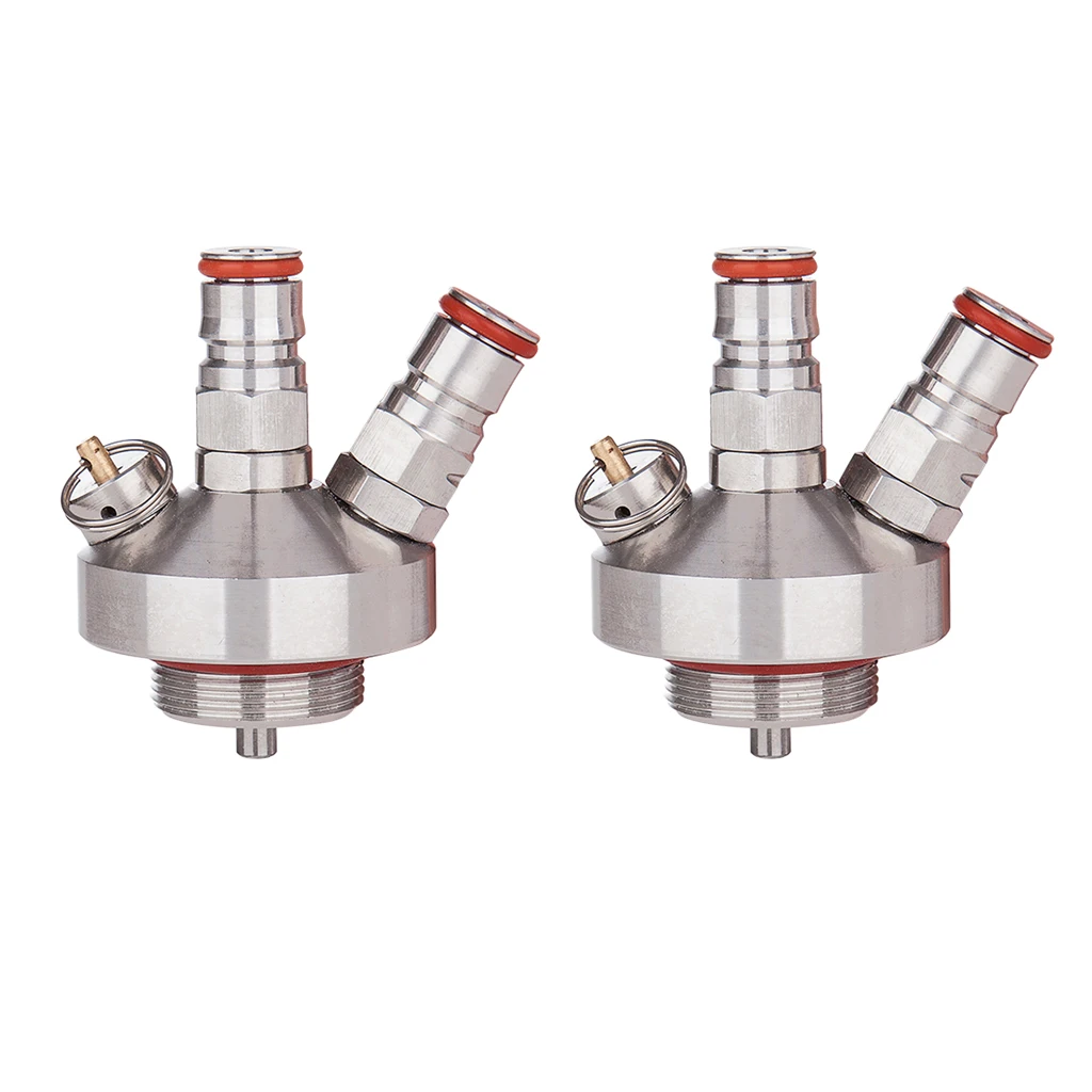 2pcs Stainless Steel Keg Beer Growler Spear Tap Dispenser for Beer growler w/hose