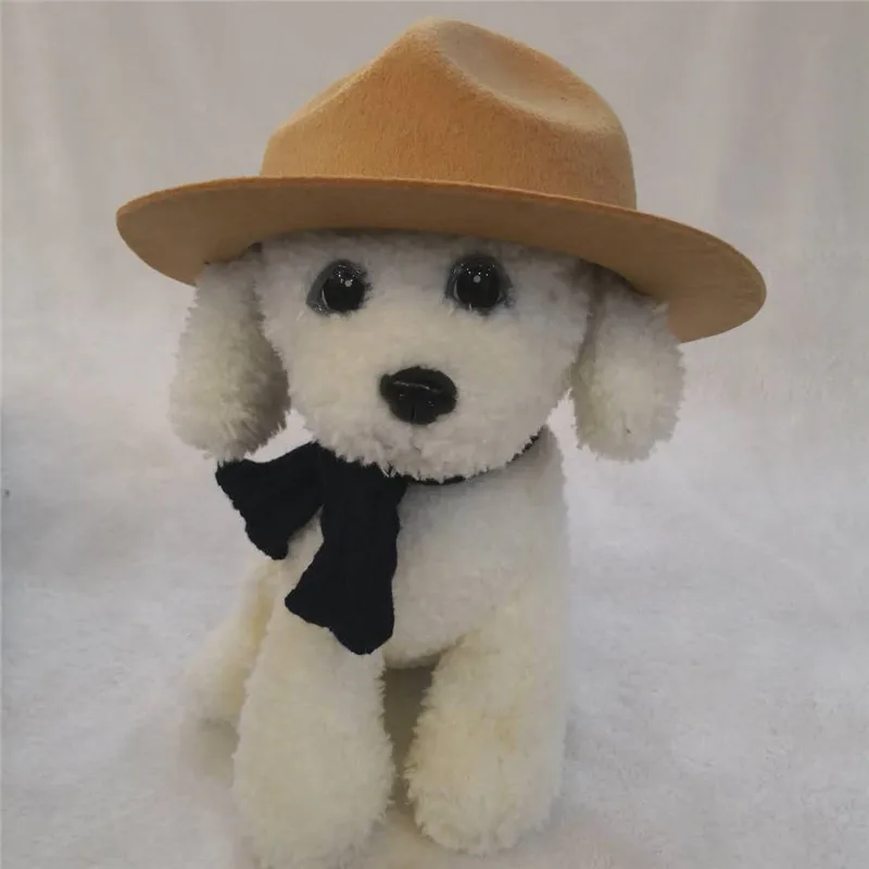 

Universal Pet Dog Cap Flat along Bowler Hat Hard Solid Color Hot Selling
