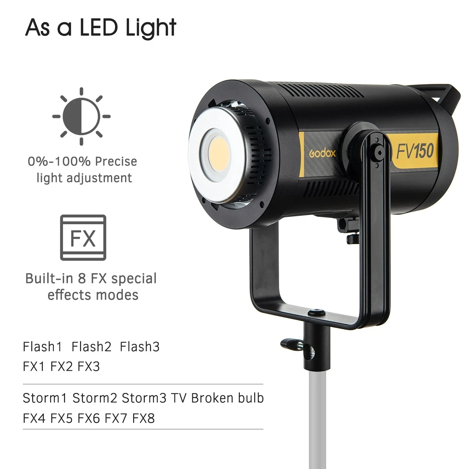 Godox FV200 High Speed Sync Flash LED Light description image