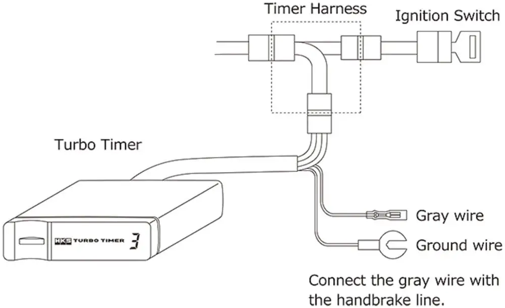 Turbo Timer Harness model name N/FT-1 plug and play suit for NISSAN AVENIR SILVIA SKYLINE SUBARU IMPREZA LEGACY SEDAN ect.