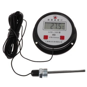 

High-temperature industrial boiler electronic digital thermometer Thermometers Water temperature meter 10M wire with probe 50PB