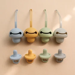 Boîte de rangement de sucette en Silicone, 2 pièces, nourriture pour bébé, visage Smiley, qualité alimentaire, multicolore enfants, facile à transporter 