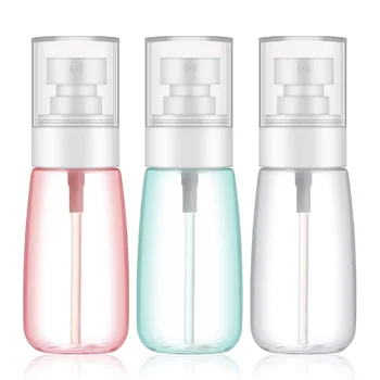 

3 Pcs Transparent Empty Spray Bottles 30ml/60ml Plastic Mini Refillable Container Empty Cosmetic Containers