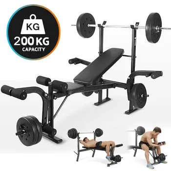

NEW Multifunctional Weight Bench Barbell Rack Weightlifting Bed Folding Barbell Lifting Training Bench Bracket Bench Press Frame