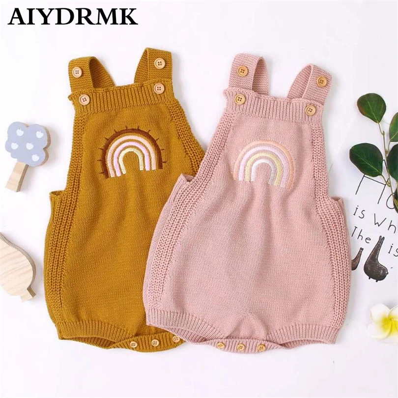 newborn knitted romper