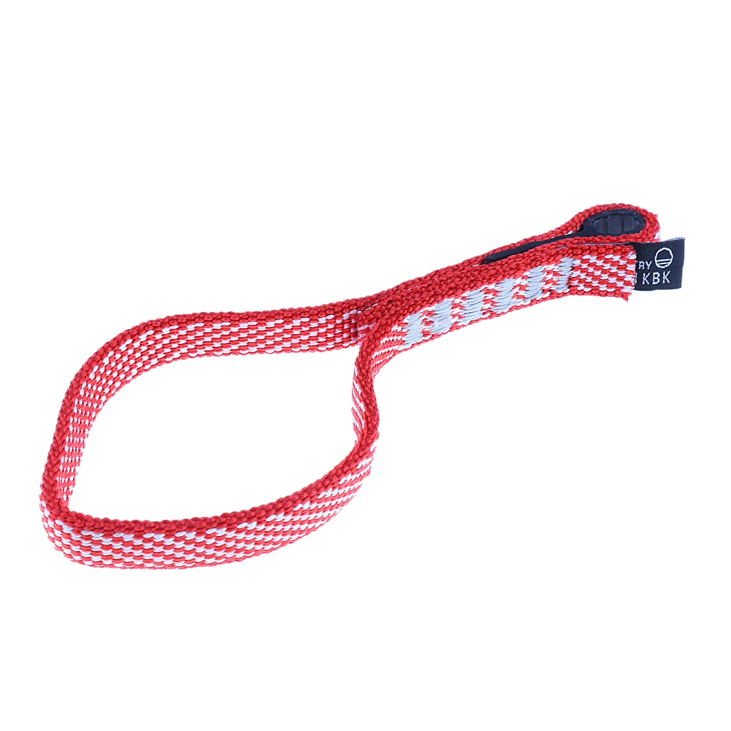 20cm Red 22KN 3,9 '/7,9' нейлон Quickdraw подключения ленточный ремень для наружного скалолазания аварийный - Цвет: 20cm Red
