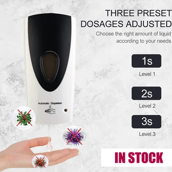 

800ml Wall-Mount Automatic Smart Sensor Touch Free Soap Dispenser Lotion Pump Machine For Kitchen Bathroom Liquid Soap Dispenser