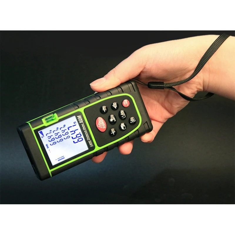 40M Meter Range Finder Measure Handheld Digital Distance Area Volume With Bubble Level Measure Tool