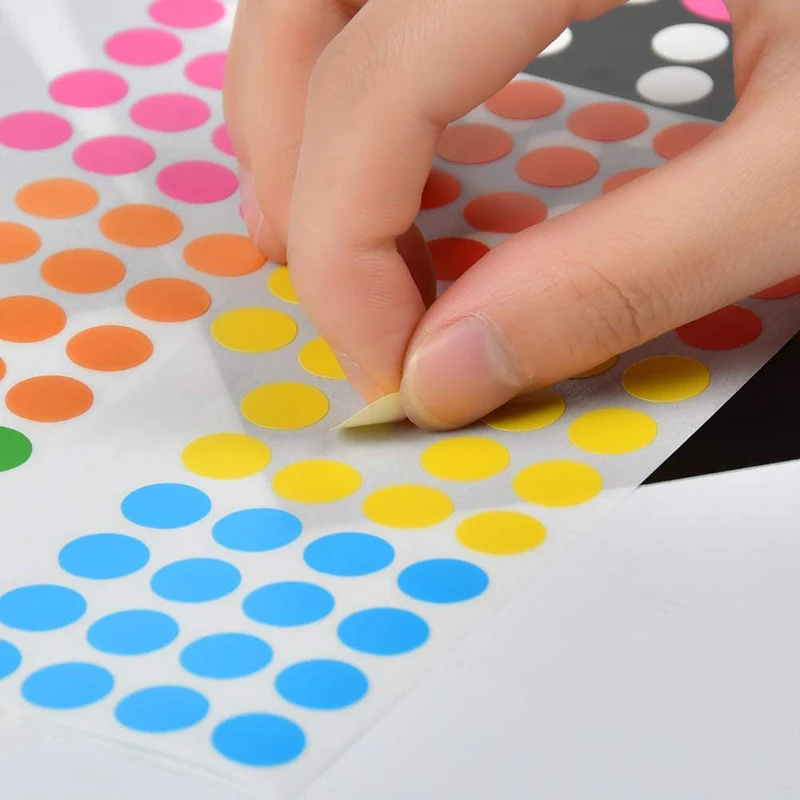DIY Colorful Dot Mosaic Puzzle Stickers Cartoon Animal Primary Learning Creative Educational Toys For Children Kids Games Gift 6