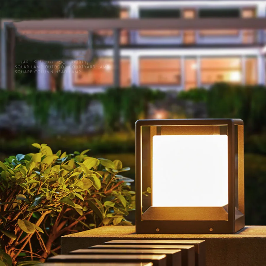 

Solar Post Light Outdoor Garden Solar Post Lamp Villa Patio Fence Landscape Light Solar Pillar Light Waterproof Column Light