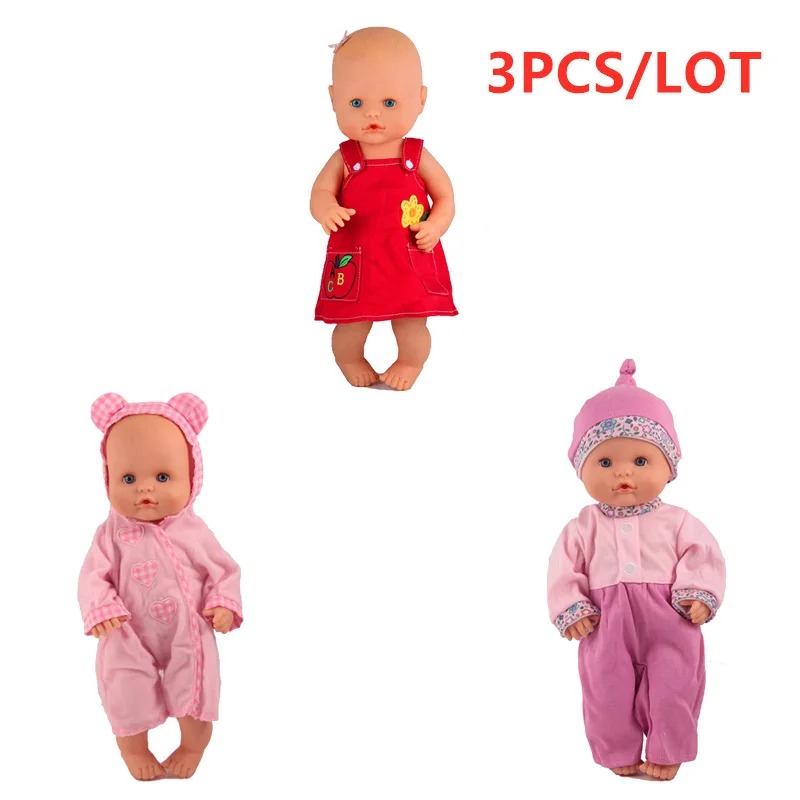 3PCS outfits8 Одежда для кукол 1 шляпа Комбинезон 1 наряд 1 красное платье 3 шт. Nenuco аксессуары подходят 33-35 см 14 дюймов Nenuco кукла Nenuco y su Hermanita - Цвет: 3PCS outfits8