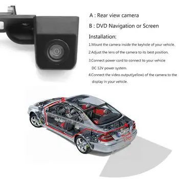 

Hot Car Wide Angle Reverse Backup CCD Parking Rear View Camera For VW Transporter T5 T30 For Caddy Passat B5 for Touran Jetta