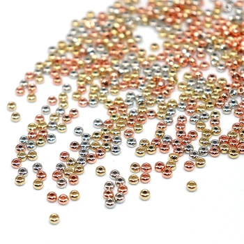 

3mm 500/1000pcs Spacer Seed CCB Beads Jewelry Findings Needlework CCB Beading (not metal) Silver color Small round Loose Beads