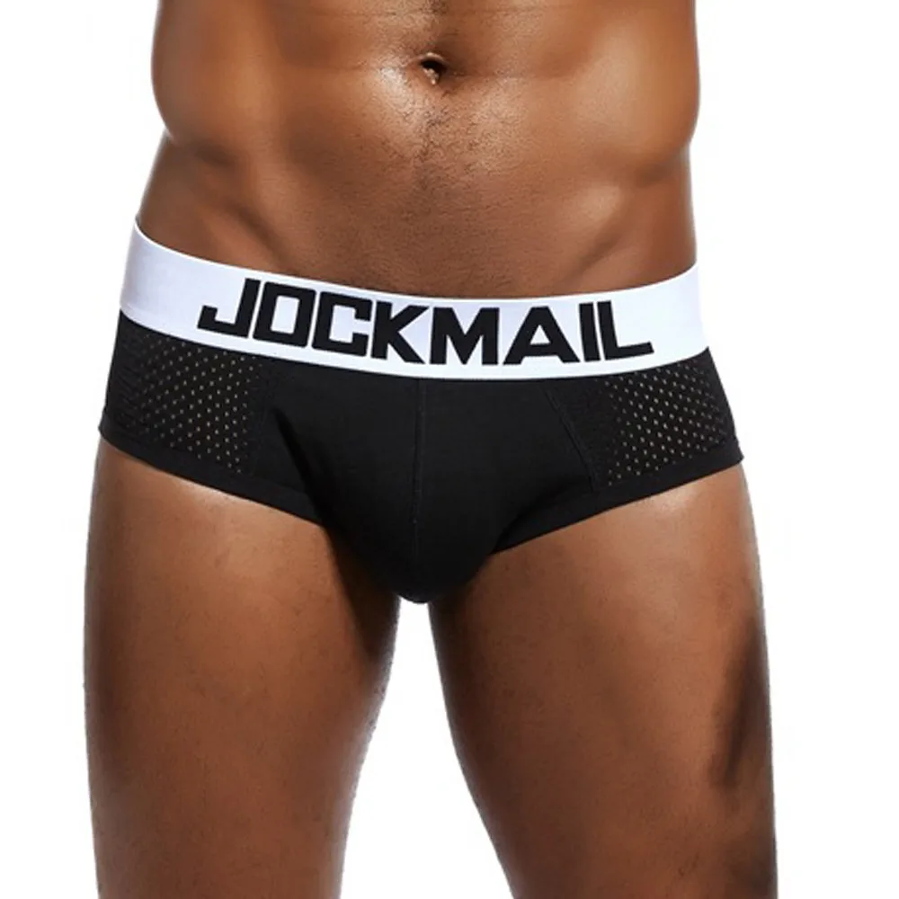 

Mens Sexy Underwear Briefs ShortS solid Breathable Nylon High Quality Underpants Letter Pouch Soft Briefs ropa interior hombre