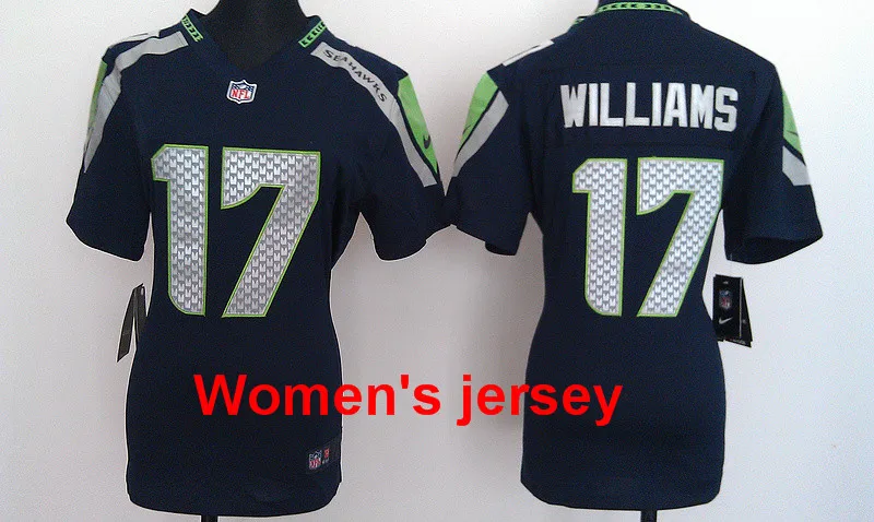 A+++ женские сшитые футболки Seattle s ladies 3 Russell Wilsons 11 Percy Harvin 12 Fan 24 Lynch 88 Jimmy Graham - Цвет: 20