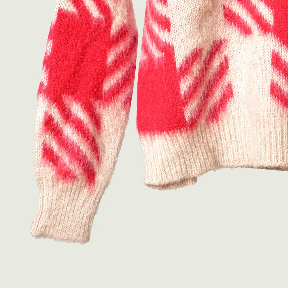 Женский свитер, осенний и зимний свободный свитер с круглым вырезом из мохера и плюша, свободный свитер в клетку